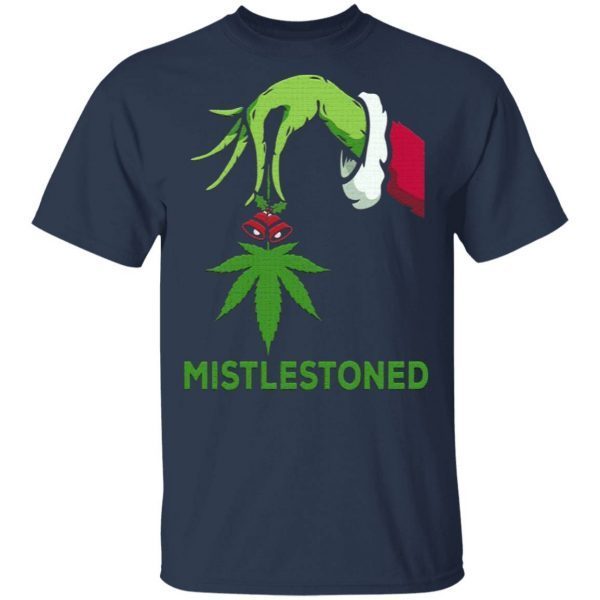 Green Hand Holding Weed Mistlestoned T-Shirt