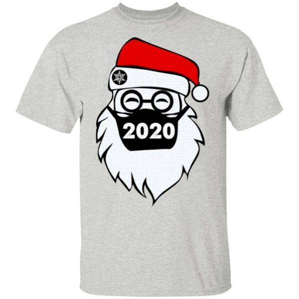 Santa Claus Wear Face Mask 2020 Christmas T-Shirt