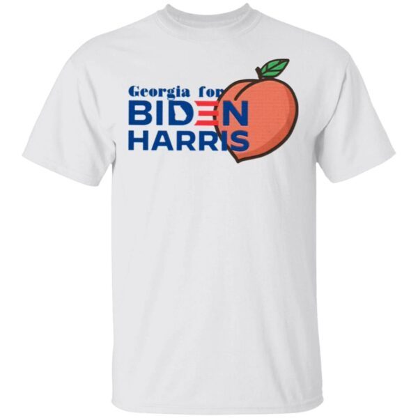 Georgia For Biden Harris Peach T-Shirt