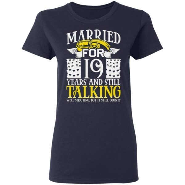 19th Wedding Anniversary for Wife Her Marriage T-Shirt
