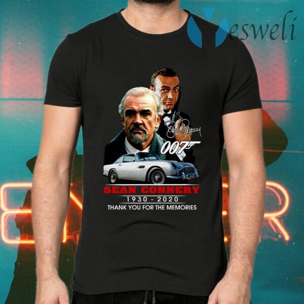 007 Sean Connery 1930 2020 Thank You For The Memories T-Shirts