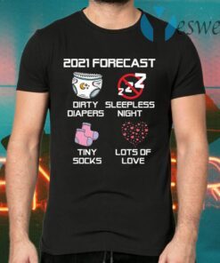 2021 Forecast Baby Expecting Pregnancy Announcement Gift T-Shirts