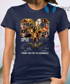 80 Years Of Wonder Woman Thank You For The Memories T-Shirt