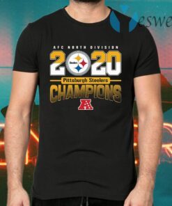 AFC North Division 2020 Champions Pittsburgh Steelers T-Shirts