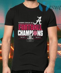 Alabama Crimson Tide 2020 SEC Football Champions T-Shirts