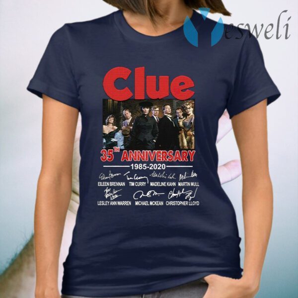 Awesome Clue 35th Anniversary 1985-2020 All Member Signatures T-Shirt