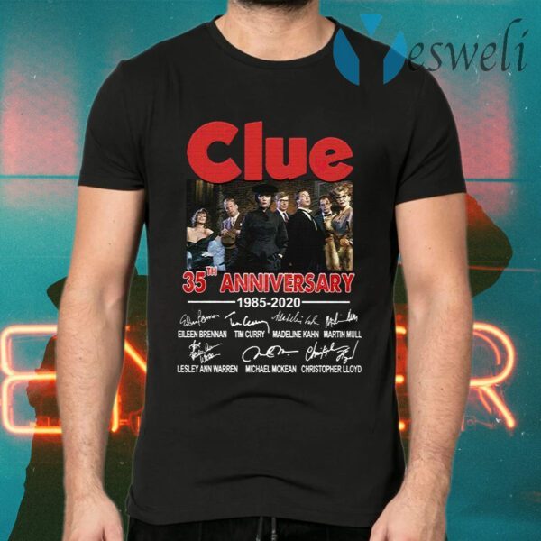 Awesome Clue 35th Anniversary 1985-2020 All Member Signatures T-Shirts