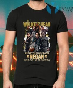 Awesome Negan The Walking Dead Tv Series Jeffrey Dean Morgan Signature T-Shirts