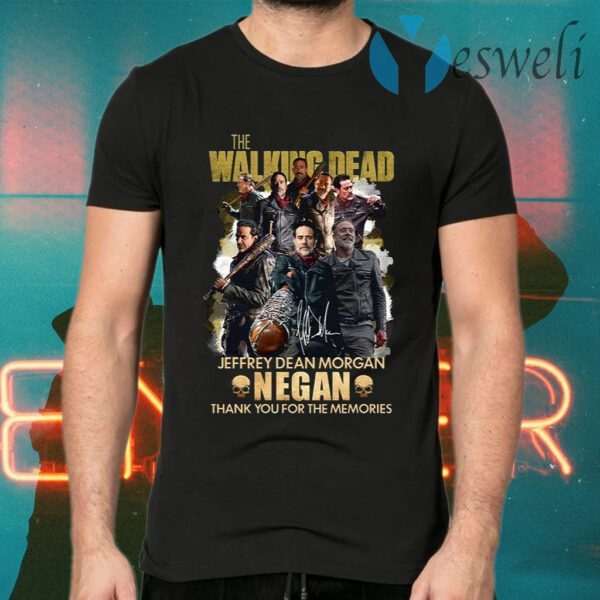 Awesome Negan The Walking Dead Tv Series Jeffrey Dean Morgan Signature T-Shirts