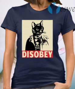 Black cat disobey T-Shirt