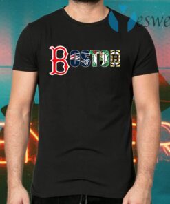 Boston sports team city Boston Red Sox New England Patriots Boston Celtics and Boston Bruins T-Shirts