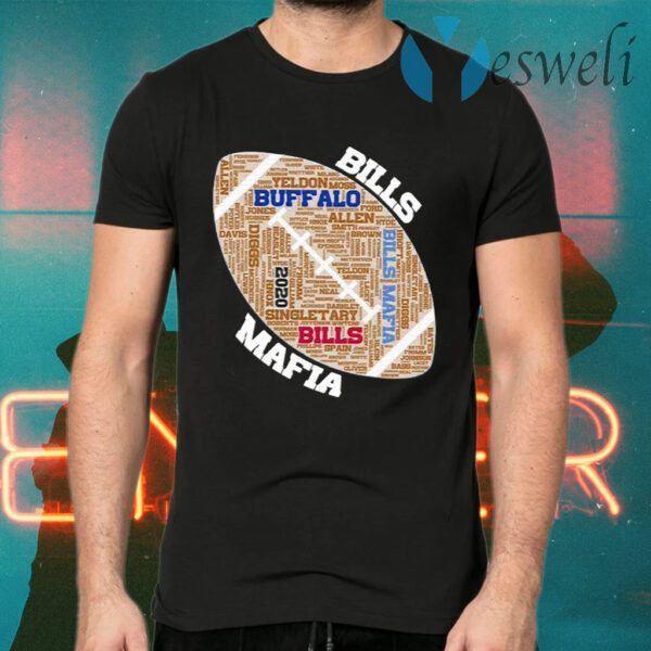 Buffalo Bills Mafia Yeldon 2020 Rugby Ball T-Shirts