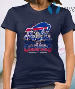 Buffalo Bills Signatures 2020 AFC East Division champions T-Shirt