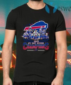 Buffalo Bills Signatures 2020 AFC East Division champions T-Shirts