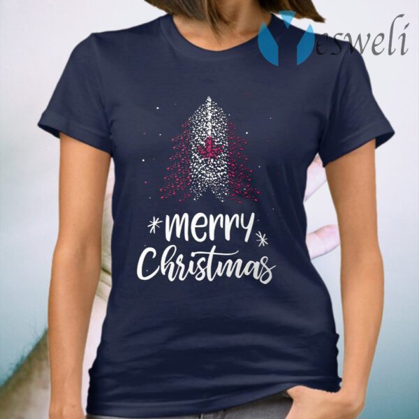 Canada Canadian flag tree merry christmas T-Shirt