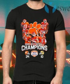 Clemson Tigers 2020 acc football Champions signatures T-Shirts