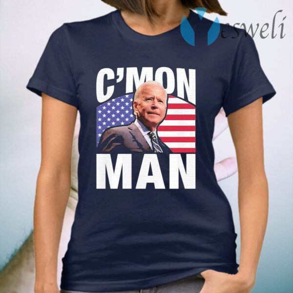 C’mon Man Biden Vote 46 American Flag T-Shirt