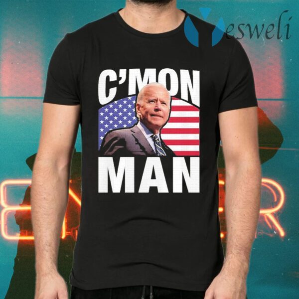 C’mon Man Biden Vote 46 American Flag T-Shirts