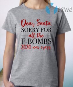 Dear Santa Sorry For All The F-bombs 2020 Was Crazy T-Shirt