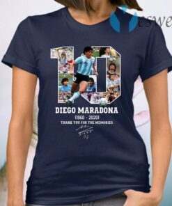 Diego Maradona Thank You For The Memories 1960-2020 T-Shirt