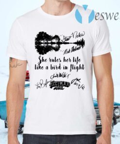 Fleetwood Mac She Rules Her Life Like A Bird In Flight Signatures T-Shirts