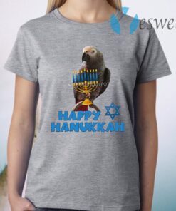 Grey parrot happy hanukkah T-Shirt