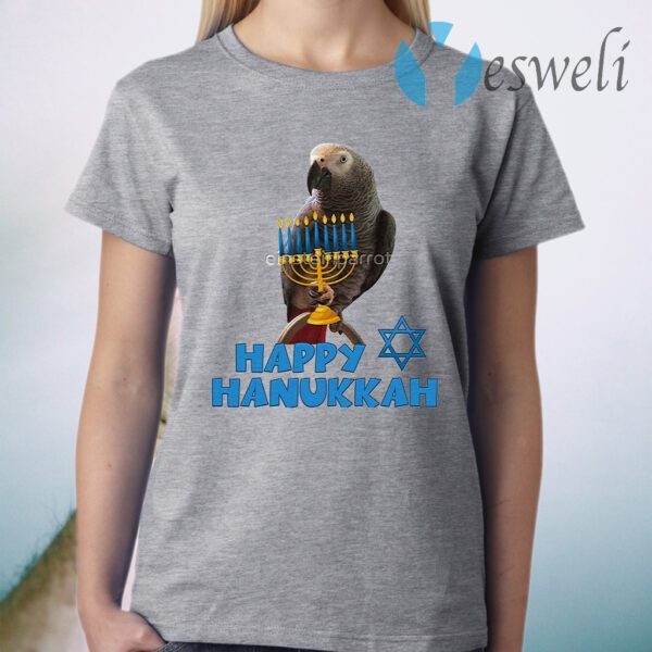 Grey parrot happy hanukkah T-Shirt