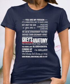 Grey’s Anatomy You are My Person he’s not the sun T-Shirt