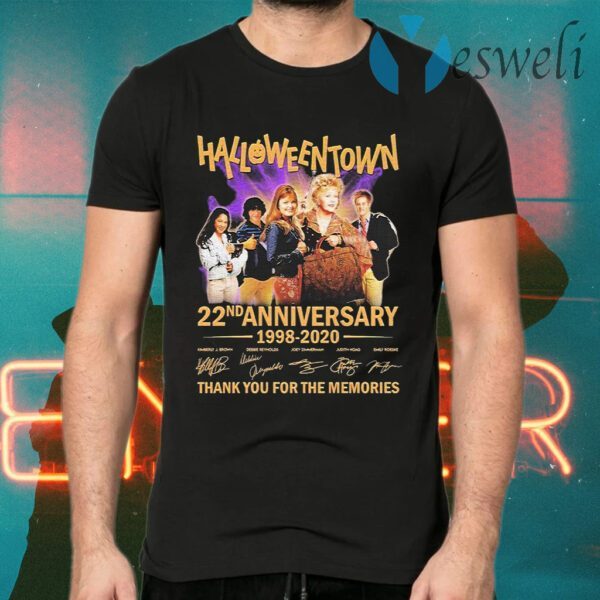 HalloweenTown 22nd anniversary 1998 2020 thank you for the memories signatures T-Shirts