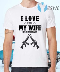 I Love My Wife And Gun T-Shirts