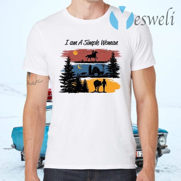 I am a simple woman Horse T-Shirts