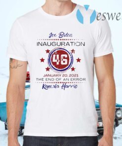 Joe Biden Inauguration The End Of An Error Vintage Look T-Shirts