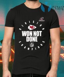 Kansas City Chiefs 2020 AFC West Division Champions Won Not Done T-Shirts