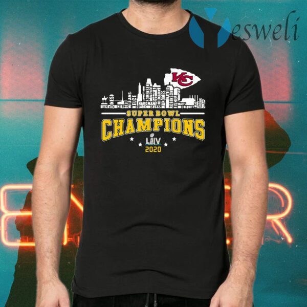 Kansas City Chiefs Player Name Super Bowl Champions 2020 Name T-Shirts