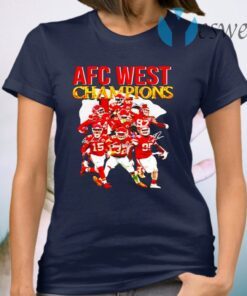 Kansas city chiefs afc west champions signatures T-Shirt