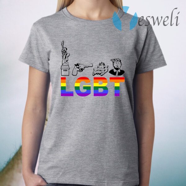 LGBT Liberty Guns Trump T-Shirt