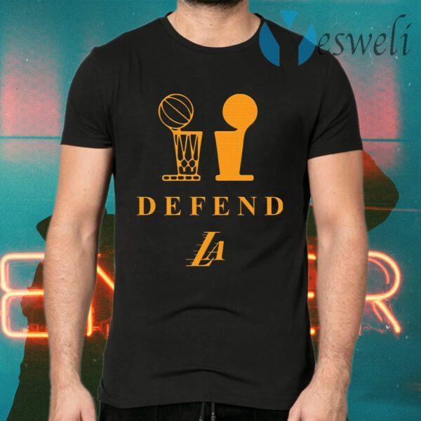 Lebron Lakers Trophy Defend T-Shirts