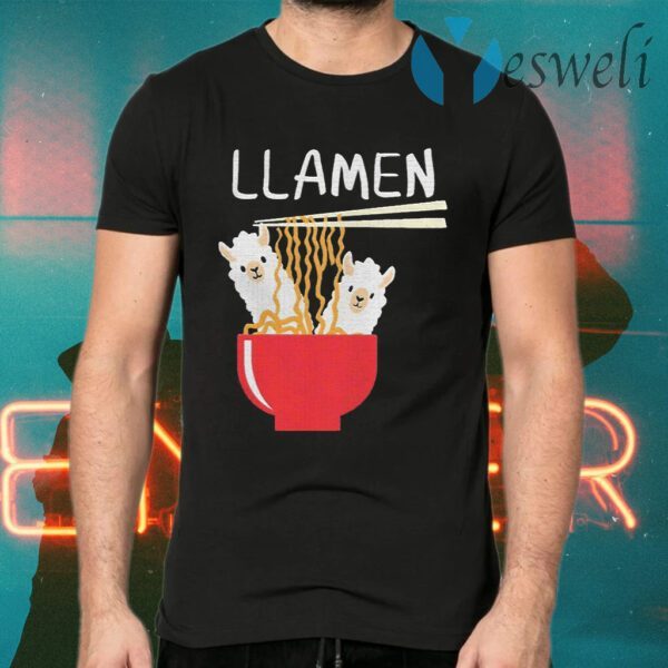 Llama eat llamen T-Shirts