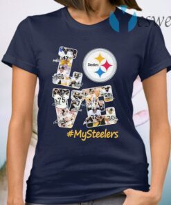 Love Pittsburgh Steelers #MySteelers signatures T-Shirt