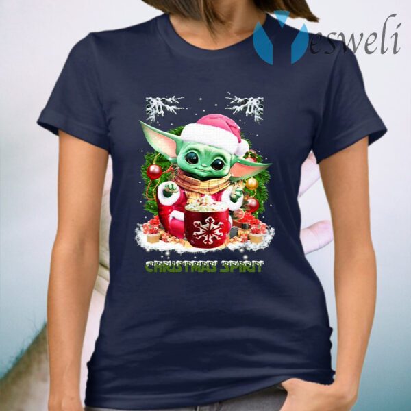 Merry Christmas Baby Yoda Spirit T-Shirt