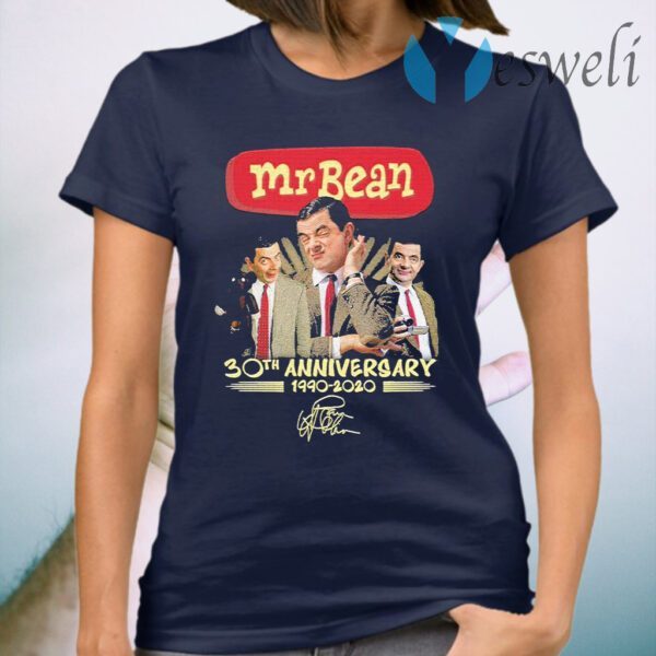 Mr Bean 30th anniversary 1990 2020 signature T-Shirt