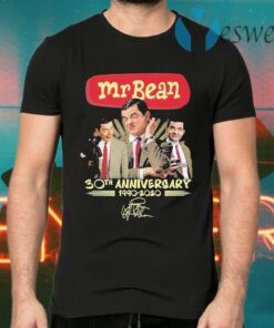 Mr Bean 30th anniversary 1990 2020 signature T-Shirts