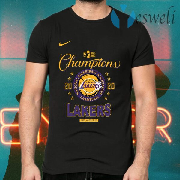 NBA 2020 Finals Champions 2020 Los Angeles Lakers T-Shirts