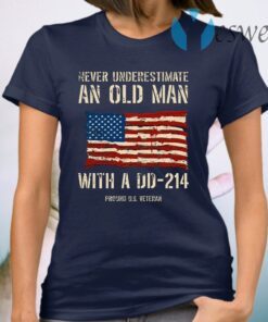 Never Underestimate An Old Man With A DD – 214 T-Shirt