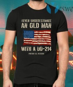 Never Underestimate An Old Man With A DD – 214 T-Shirts