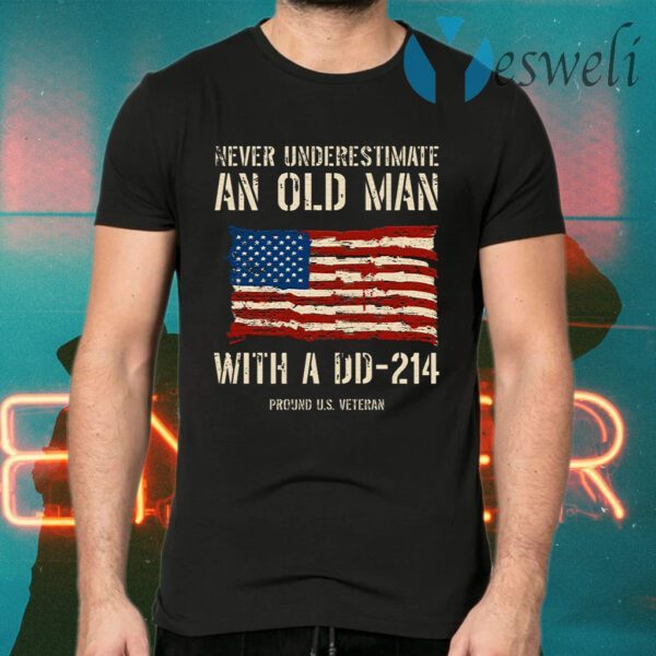 Never Underestimate An Old Man With A DD – 214 T-Shirts