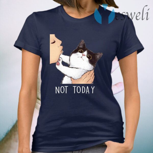 Not Today No Kisses Cat T-Shirt