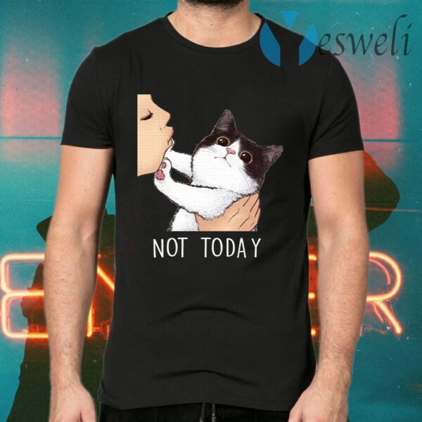 Not Today No Kisses Cat T-Shirts