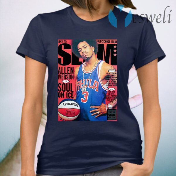 Old school issue Slam Allen Iverson Soul On Ice T-Shirt