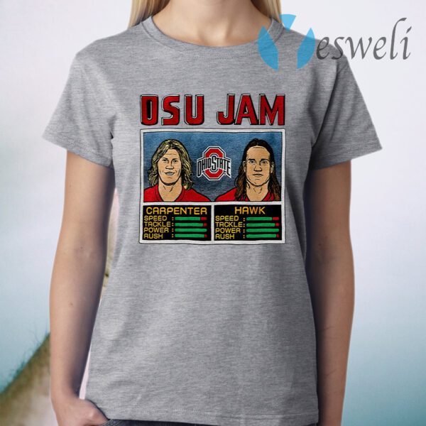 Osu Jam Ohio State Carpenter Hawk T-Shirt